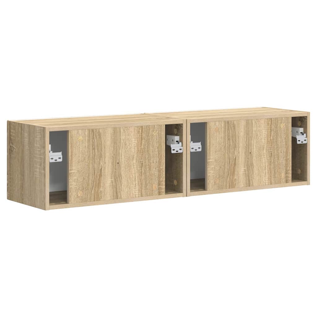 Mobile TV da parete 2 pcs Sonoma 60 x 31 x 29.5 cm