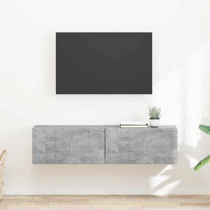 Mobile TV da parete 2 pcs Calcestruzzo 60 x 31 x 29,5 cm