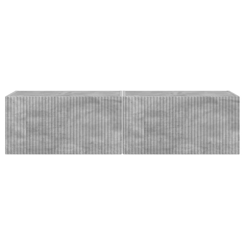 Mobile TV da parete 2 pcs Calcestruzzo 60 x 31 x 29,5 cm