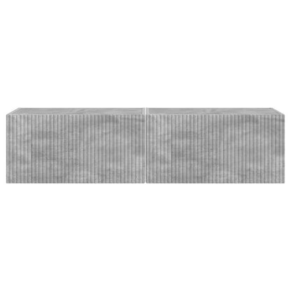 Mobile TV da parete 2 pcs Calcestruzzo 60 x 31 x 29,5 cm