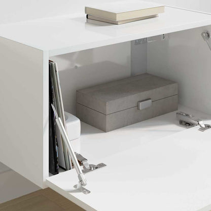 Mobile TV da parete Bianco Lucido 60 x 31 x 29.5 cm