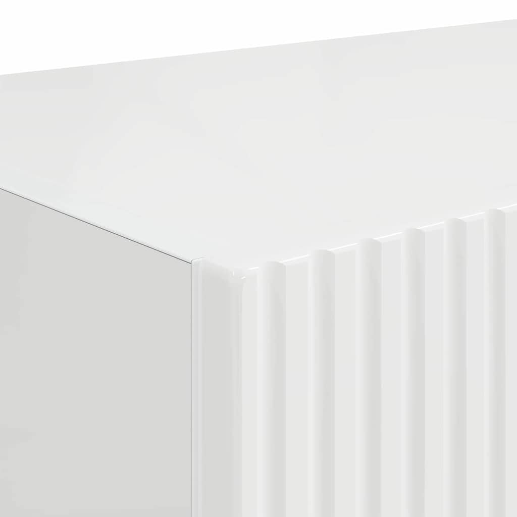 Mobile TV da parete 2 pcs Bianco Lucido 60 x 31 x 29,5 cm | homemem39