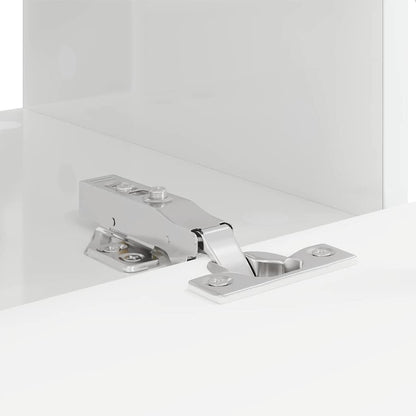 Mobile TV da parete 2 pcs Bianco Lucido 60 x 31 x 29,5 cm