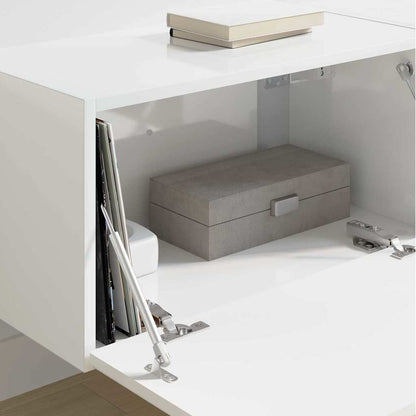 Mobile TV da parete 2 pcs Bianco Lucido 60 x 31 x 29.5 cm