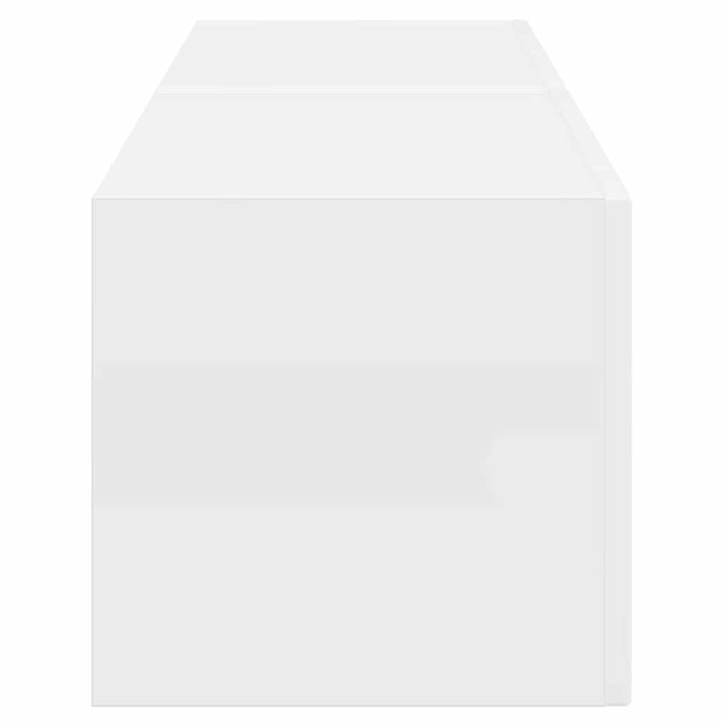 Mobile TV da parete 2 pcs Bianco Lucido 60 x 31 x 29.5 cm