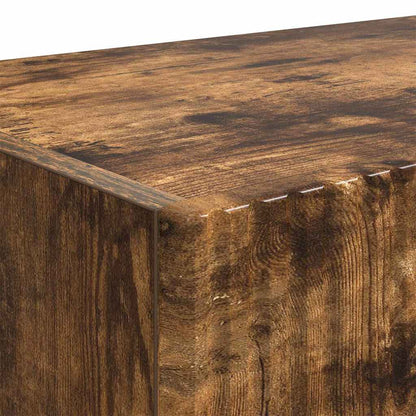 Mobile TV da parete 2 pcs Rovere fumé Legno ingegnerizzato