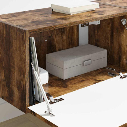 Mobile TV da parete 2 pcs Rovere fumé 60 x 31 x 29.5 cm