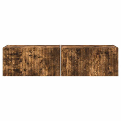 Mobile TV da parete 2 pcs Rovere fumé 60 x 31 x 29.5 cm