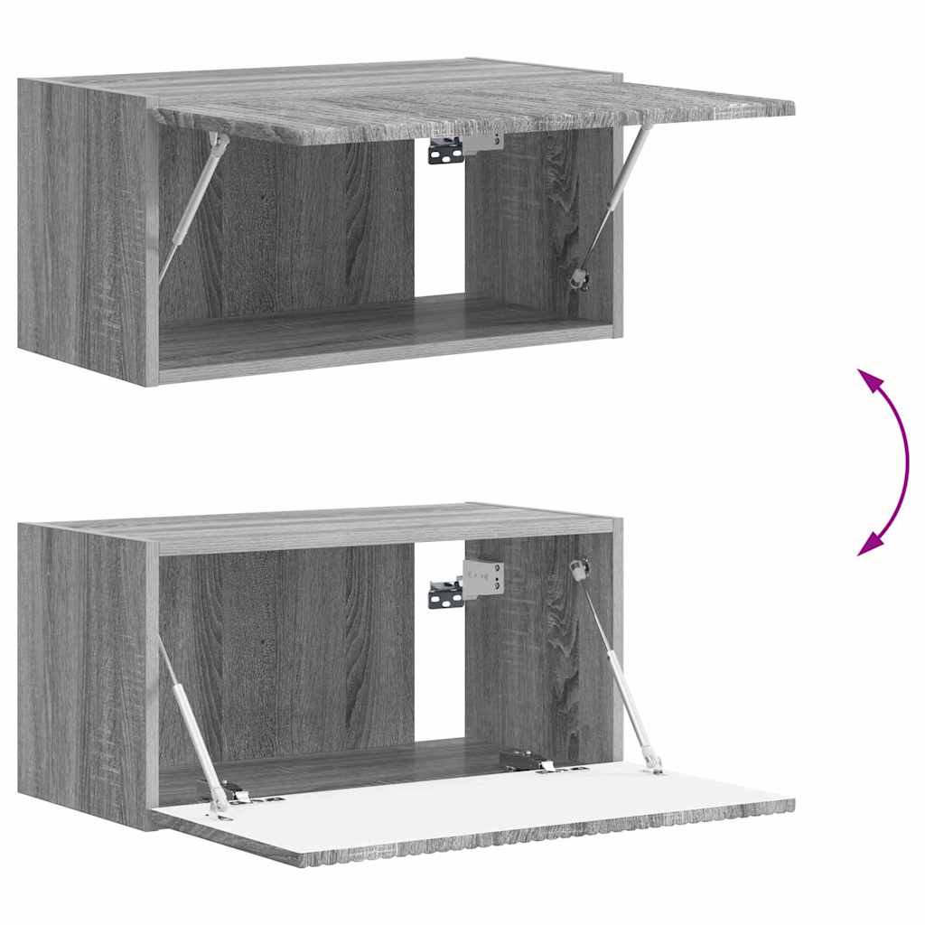 Mobile TV da parete Grigio Sonoma 60 x 31 x 29,5 cm