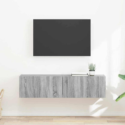 Mobile TV da parete 2 pcs Grigio Sonoma 60 x 31 x 29,5 cm