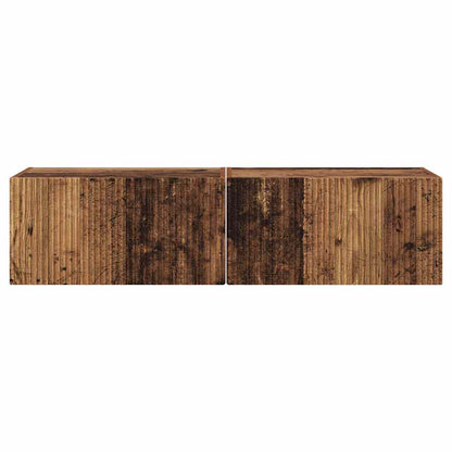 Mobile TV da parete 2 pcs Legno vecchio 60 x 31 x 29,5 cm