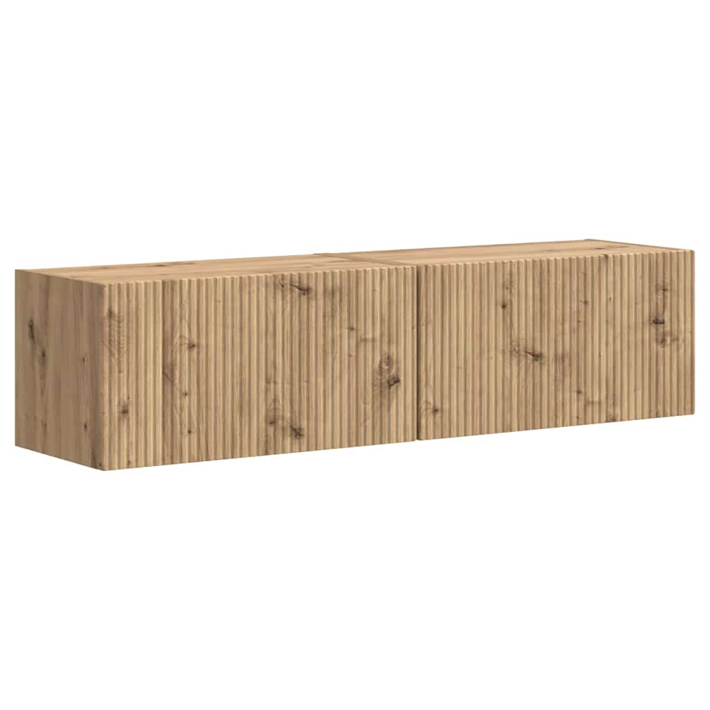 Mobile TV da parete 2 pcs Rovere Artigianale 60 x 31 x 29.5 cm