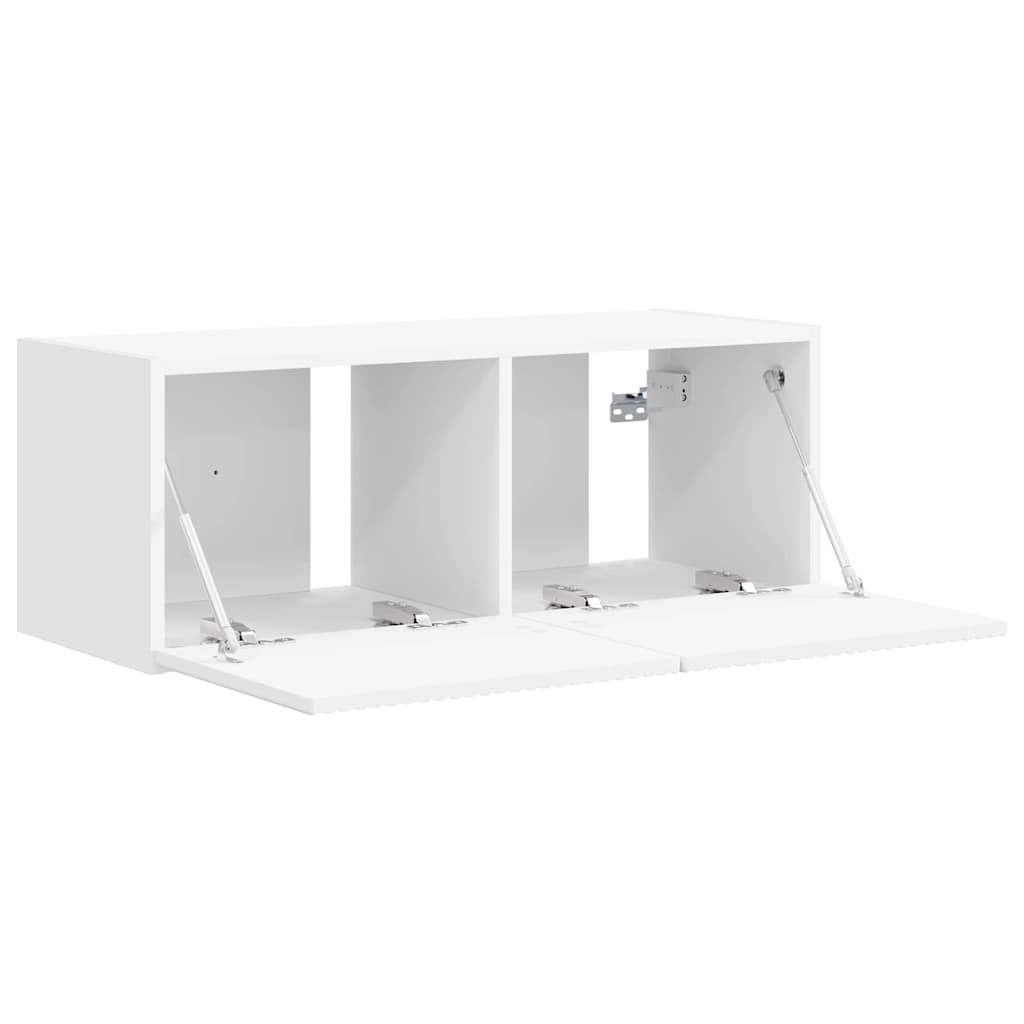 Mobile TV da parete Bianco 60 x 31 x 29.5 cm Legno multistrato