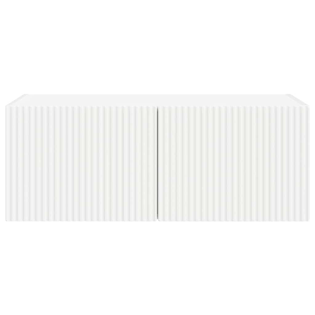 Mobile TV da parete Bianco 60 x 31 x 29.5 cm Legno multistrato