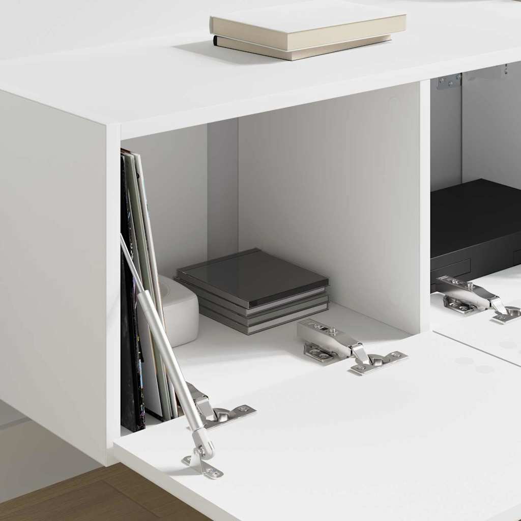 Mobile TV da parete 2 pcs Bianco 60 x 31 x 29.5 cm