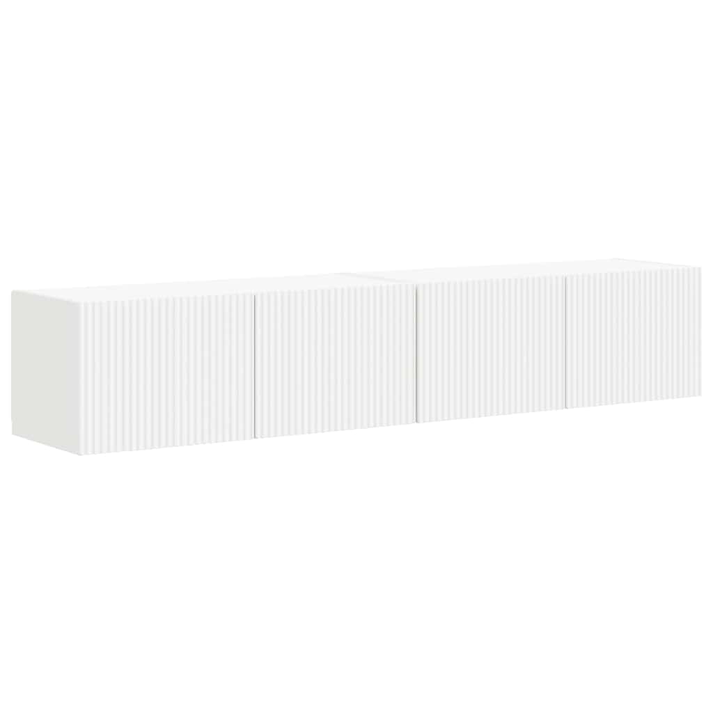 Mobile TV da parete 2 pcs Bianco 78,5 x 31 x 29,5 cm