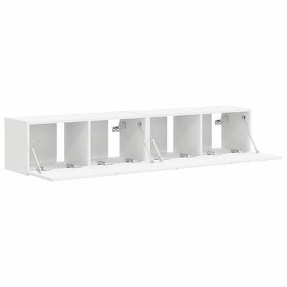 Mobile TV da parete 2 pcs Bianco 78,5 x 31 x 29,5 cm