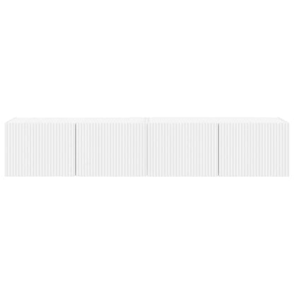 Mobile TV da parete 2 pcs Bianco 78,5 x 31 x 29,5 cm