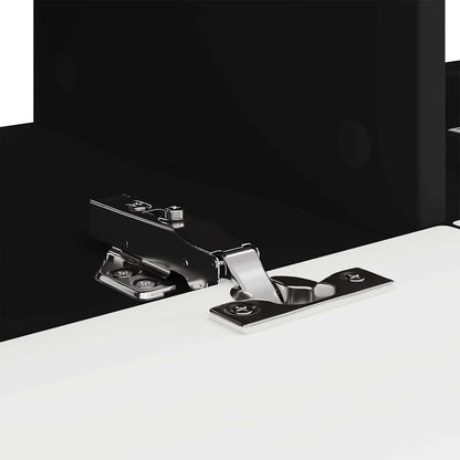 Mobile TV da parete 2 pcs Nero 78,5 x 31 x 29,5 cm