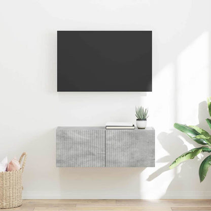 Mobile TV da parete Calcestruzzo 78,5 x 31 x 29,5 cm