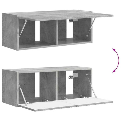 Mobile TV da parete Calcestruzzo 78,5 x 31 x 29,5 cm