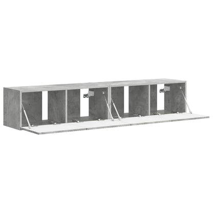 Mobile TV da parete 2 pcs Calcestruzzo 78,5 x 31 x 29,5 cm