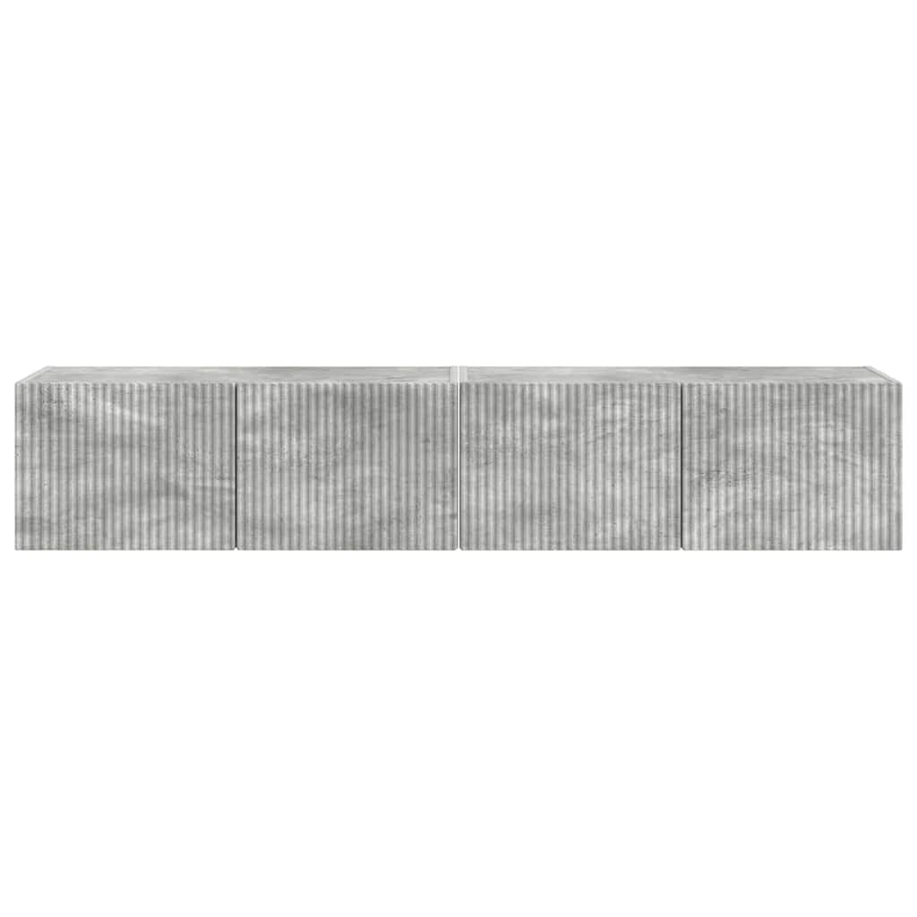 Mobile TV da parete 2 pcs Calcestruzzo 78,5 x 31 x 29,5 cm