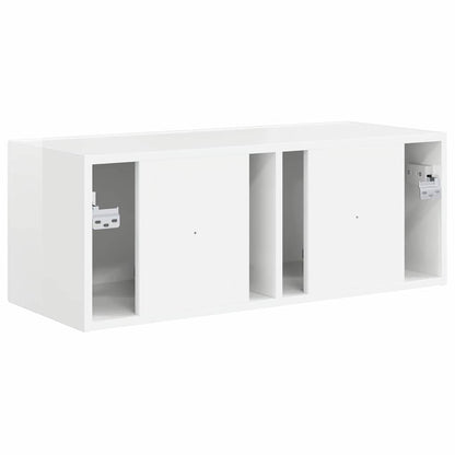 Mobile TV da parete Bianco Lucido 60 x 31 x 29.5 cm