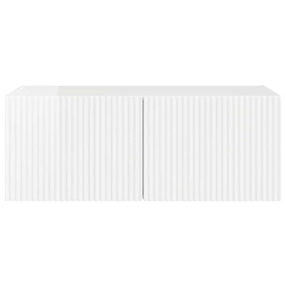Mobile TV da parete Bianco Lucido 78,5 x 31 x 29,5 cm