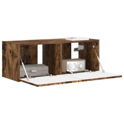Mobile TV da parete Rovere fumé 78,5 x 31 x 29,5 cm