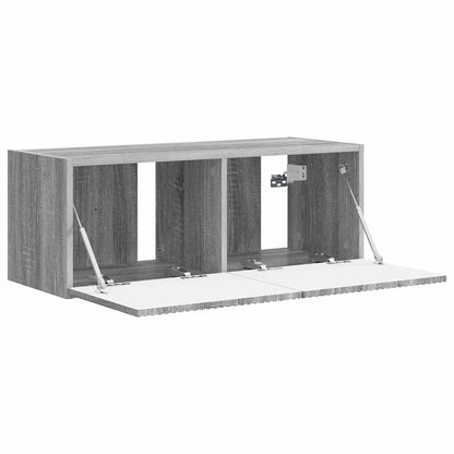 Mobile TV da parete Grigio Sonoma 78,5 x 31 x 29,5 cm