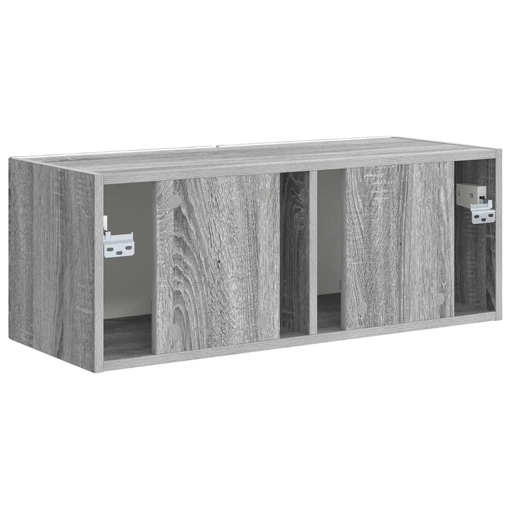 Mobile TV da parete Grigio Sonoma 78,5 x 31 x 29,5 cm
