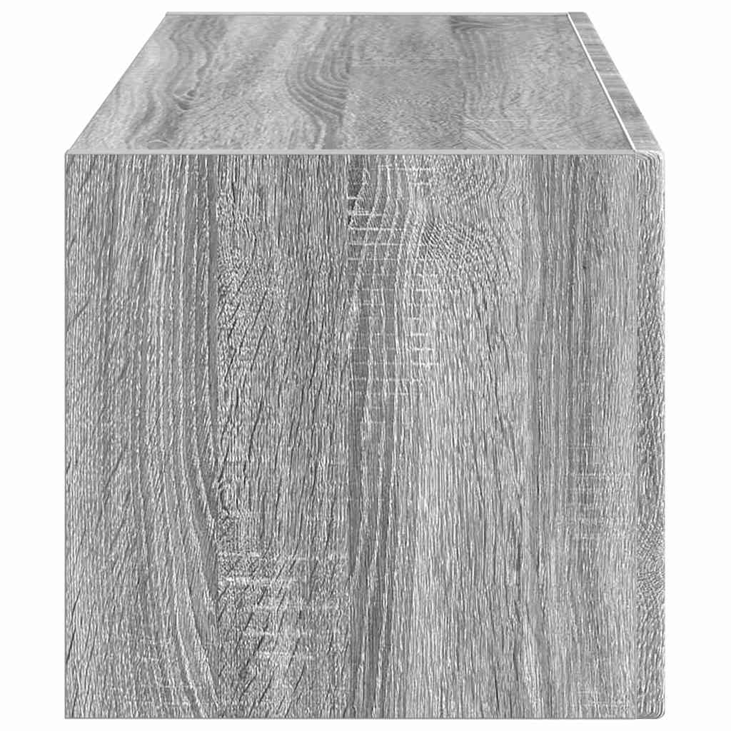 Mobile TV da parete Grigio Sonoma 78,5 x 31 x 29,5 cm
