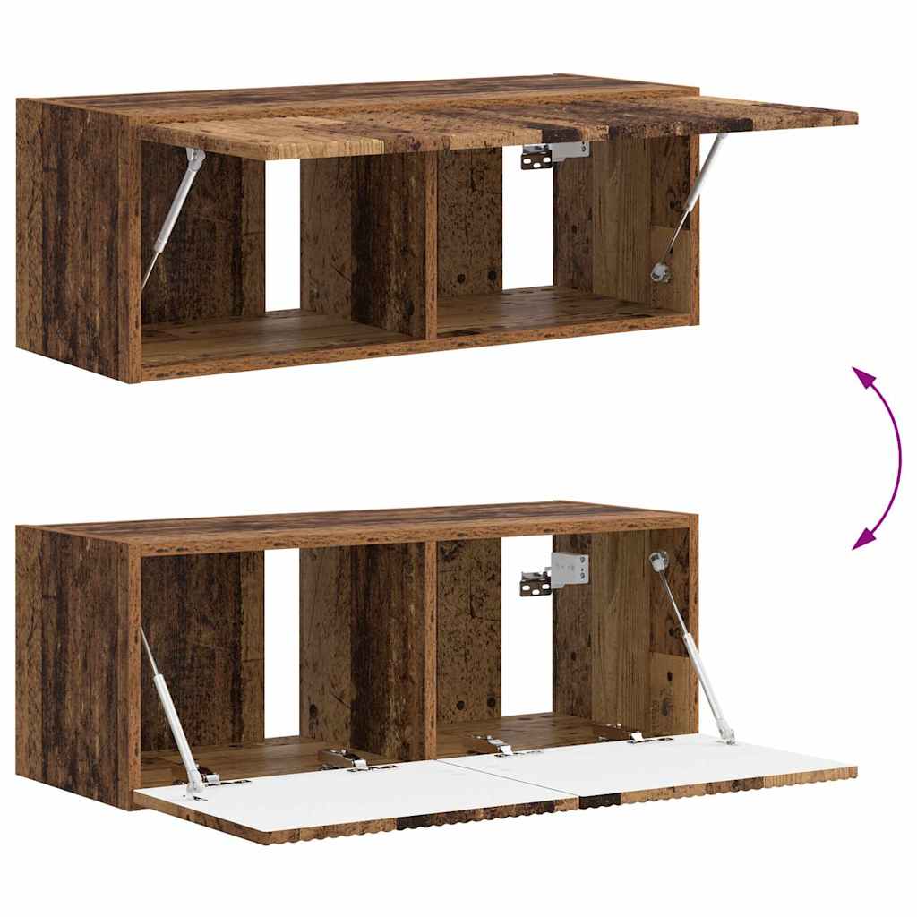 Mobile TV da parete Legno vecchio 78,5 x 31 x 29,5 cm