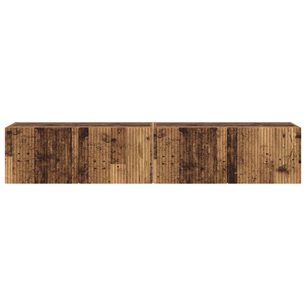 Mobile TV da parete 2 pcs Legno vecchio 78,5 x 31 x 29,5 cm