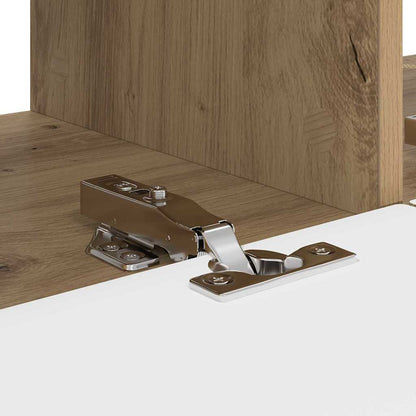 Mobile TV da parete 2 pcs Rovere Artigianale Legno multistrato