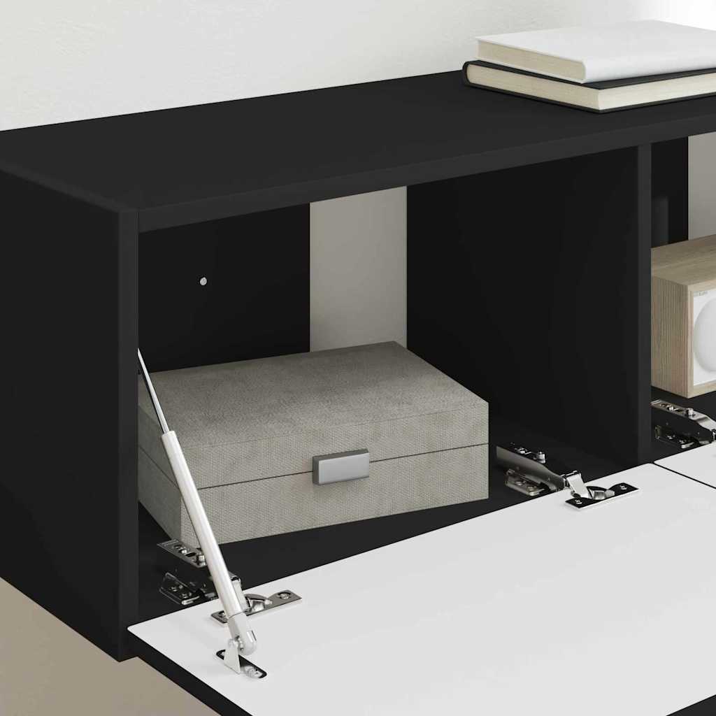 Mobile TV da parete Nero 60 x 31 x 29.5 cm Legno multistrato