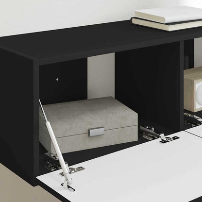 Mobile TV da parete Nero 60 x 31 x 29.5 cm Legno multistrato