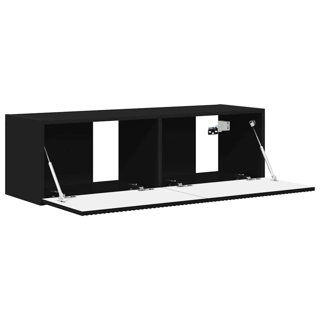 Mobile TV da parete Nero 60 x 31 x 29.5 cm Legno multistrato
