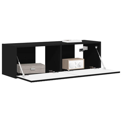 Mobile TV da parete Nero 60 x 31 x 29.5 cm Legno multistrato