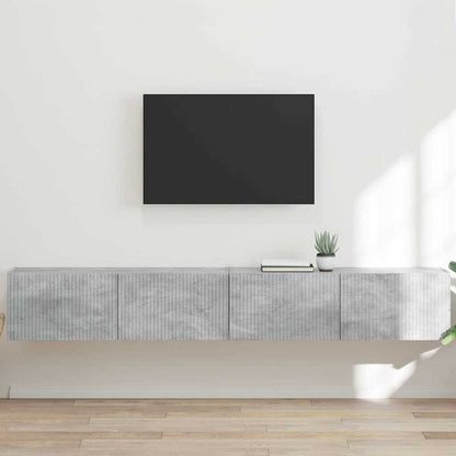 Mobile TV da parete 2 pcs Calcestruzzo 98 x 31 x 29,5 cm