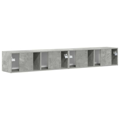 Mobile TV da parete 2 pcs Calcestruzzo 98 x 31 x 29,5 cm