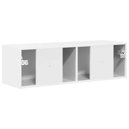 Mobile TV da parete Bianco Lucido 98 x 31 x 29,5 cm
