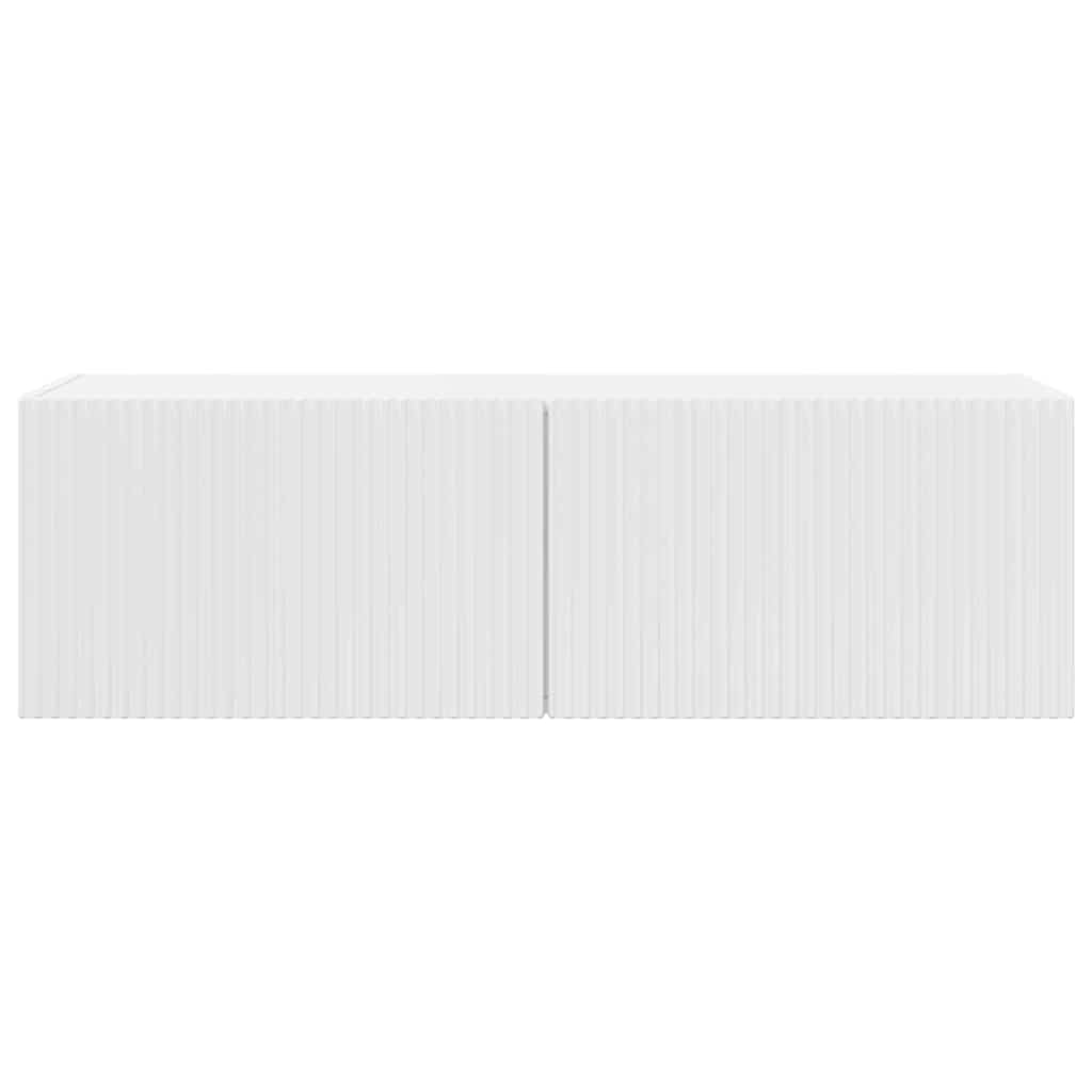 Mobile TV da parete Bianco Lucido 98 x 31 x 29,5 cm