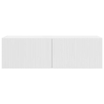 Mobile TV da parete Bianco Lucido 98 x 31 x 29,5 cm