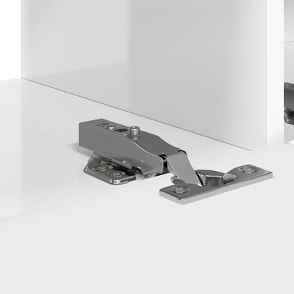 Mobile TV da parete 2 pcs Bianco Lucido 98 x 31 x 29,5 cm