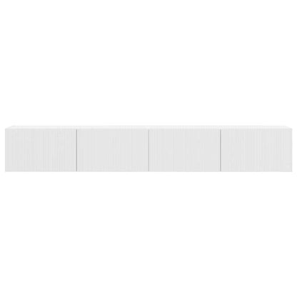 Mobile TV da parete 2 pcs Bianco Lucido 98 x 31 x 29,5 cm