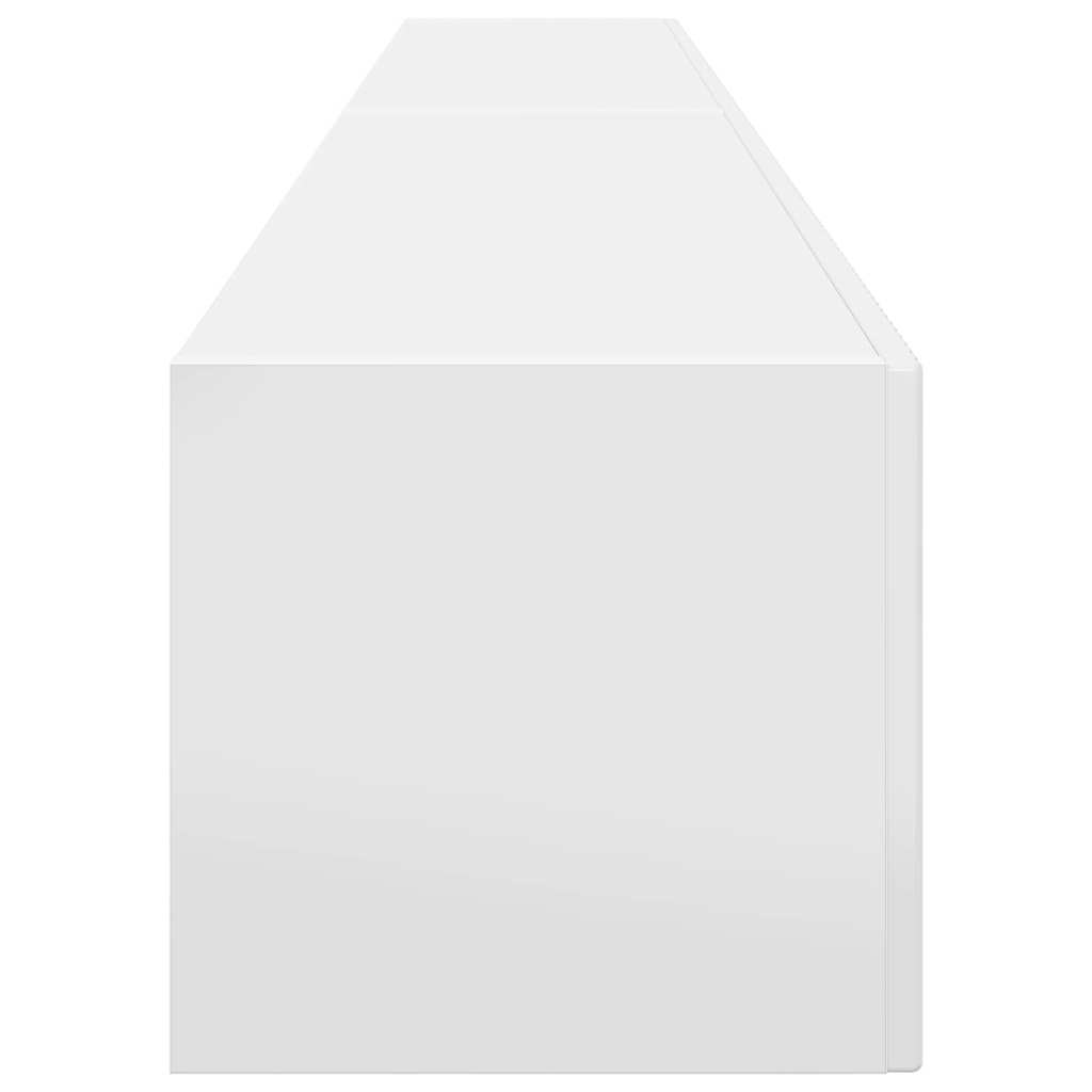Mobile TV da parete 2 pcs Bianco Lucido 98 x 31 x 29,5 cm