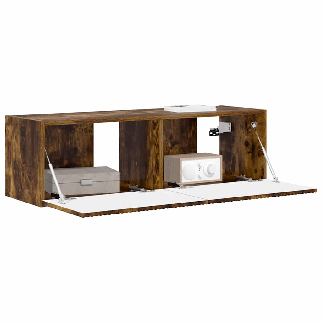 Mobile TV da parete Rovere fumé 98 x 31 x 29,5 cm