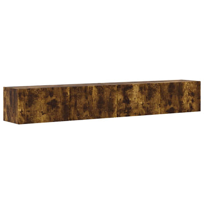 Mobile TV da parete 2 pcs Rovere fumé 98 x 31 x 29,5 cm
